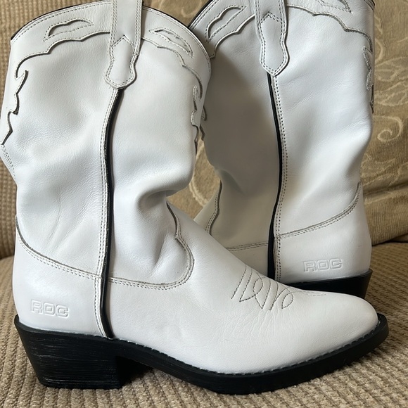 ROC Indio Boots in White Vintage, Size 38 - Picture 6 of 8